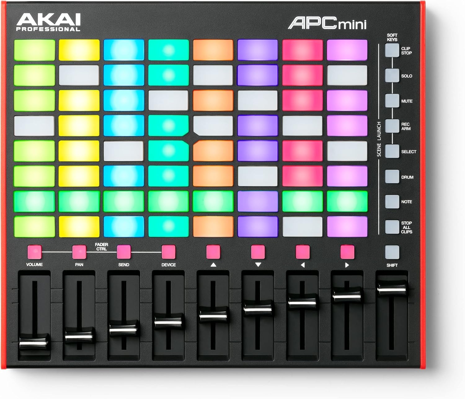 image:imageAkai Professional APC Mini MK2 USB MIDI Pad Controller 64 RGB Pads 9 Faders Drum and Note Mode 11 Mapping for Ableton Live for Live Performance and Music Production
