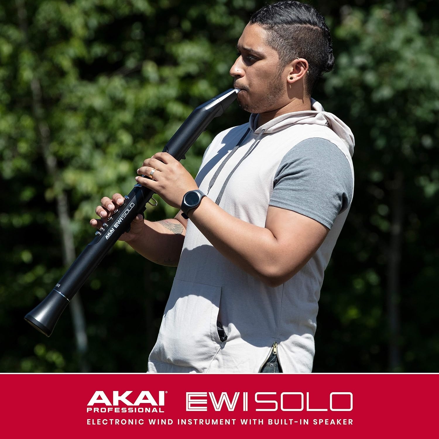 image:imageAkai Professional EWI Solo Electronic Wind InstrumentStandalone EWI with Builtin Speaker