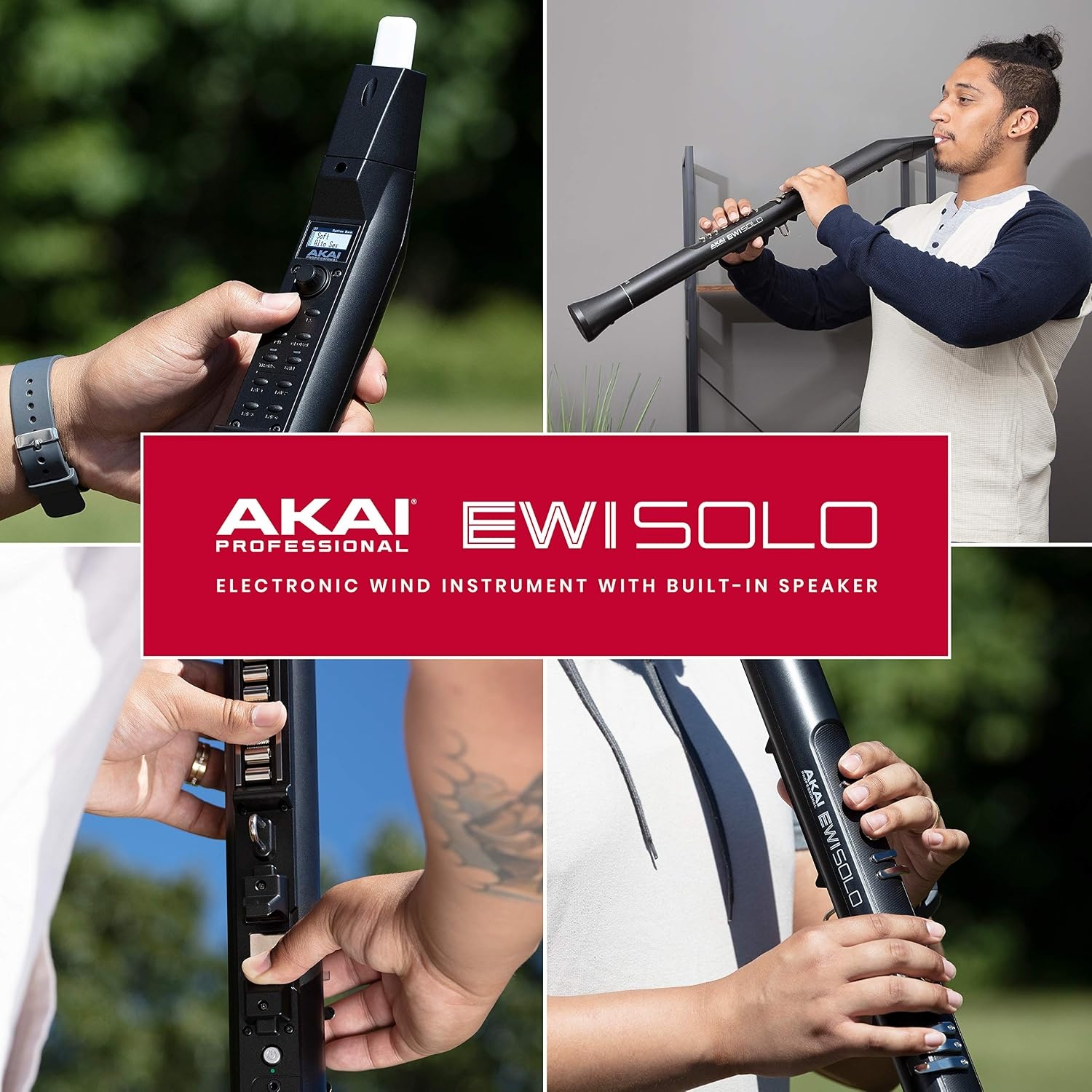 image:imageAkai Professional EWI Solo Electronic Wind InstrumentStandalone EWI with Builtin Speaker