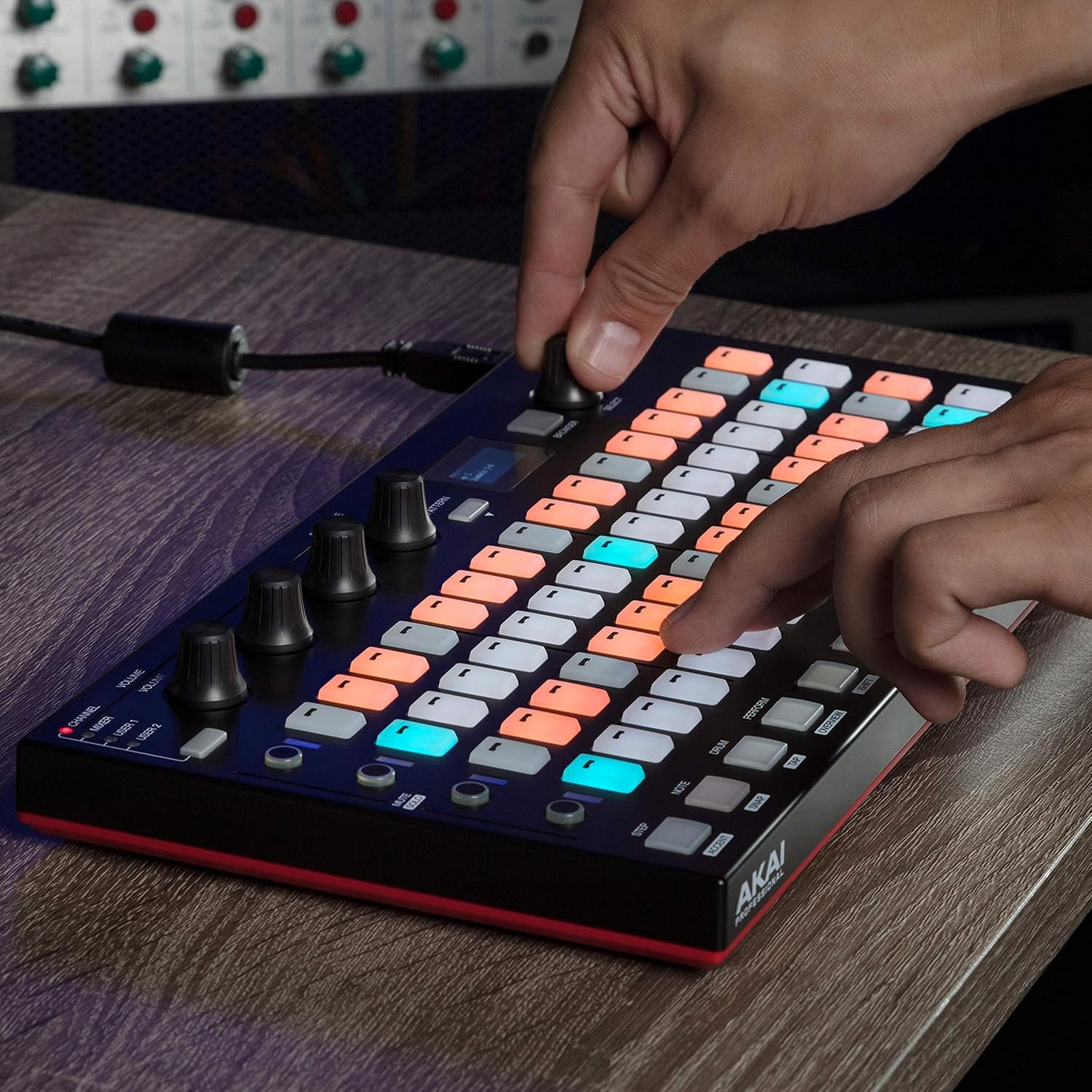 image:imageAkai Professional Fire Controller Only USB MIDI Controller for FL Studio with 64 pad RGB ClipDrum Pad MatrixIncludes FL Studio Fruity Fire Ed