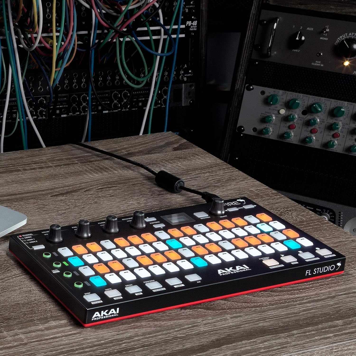 image:imageAkai Professional Fire Controller Only USB MIDI Controller for FL Studio with 64 pad RGB ClipDrum Pad MatrixIncludes FL Studio Fruity Fire Ed