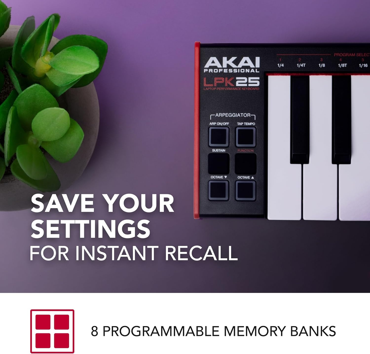 image:imageAkai Professional LPK25 25Key USB MIDI Keyboard Controller VelocitySensitive Mini Keys Arpeggiator Universal DAW Compatiblity for Music ProducersLPK25