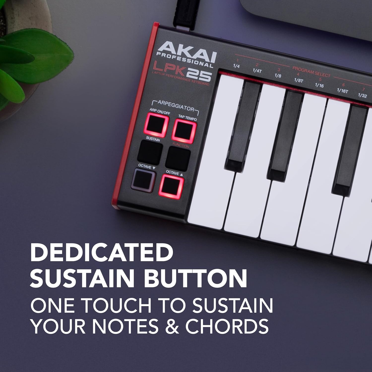 image:imageAkai Professional LPK25 25Key USB MIDI Keyboard Controller VelocitySensitive Mini Keys Arpeggiator Universal DAW Compatiblity for Music ProducersLPK25