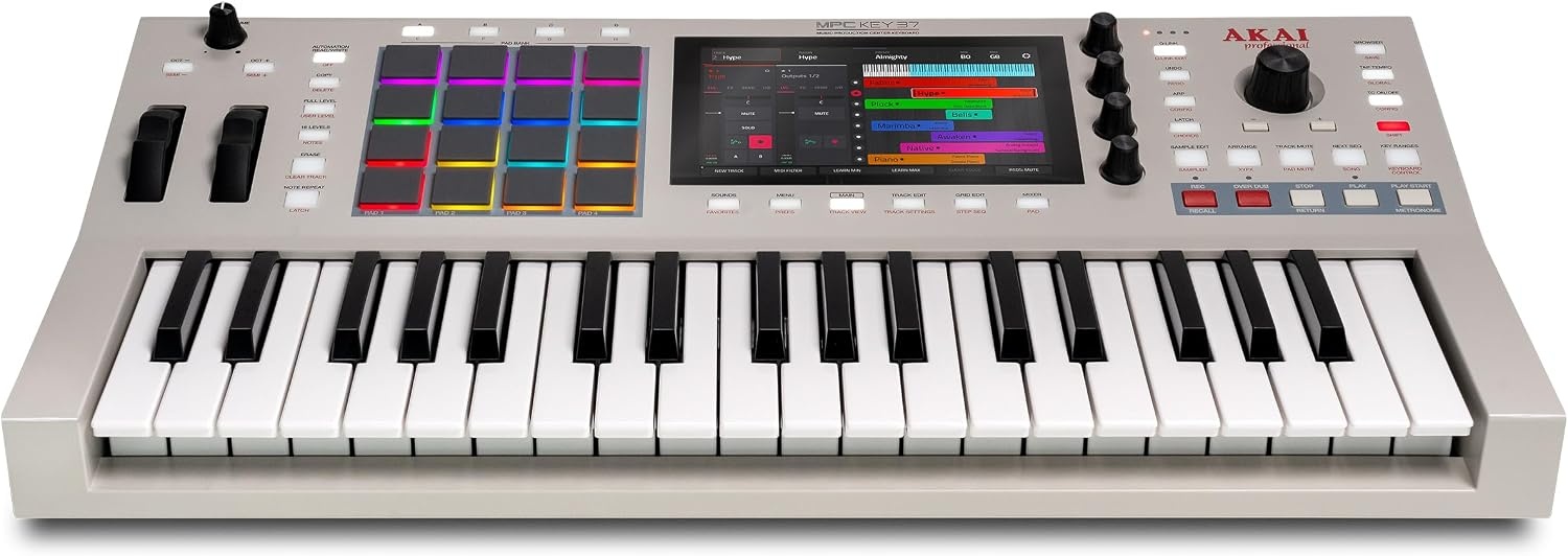 image:imageAkai Professional MPC Key 37 G2 NextGen Standalone Production Keyboard Synthesizer for Producers for Sampling and Sequencing with USBC 37 Keys 16 MPC Pads 8Core Processor 4GB RAM
