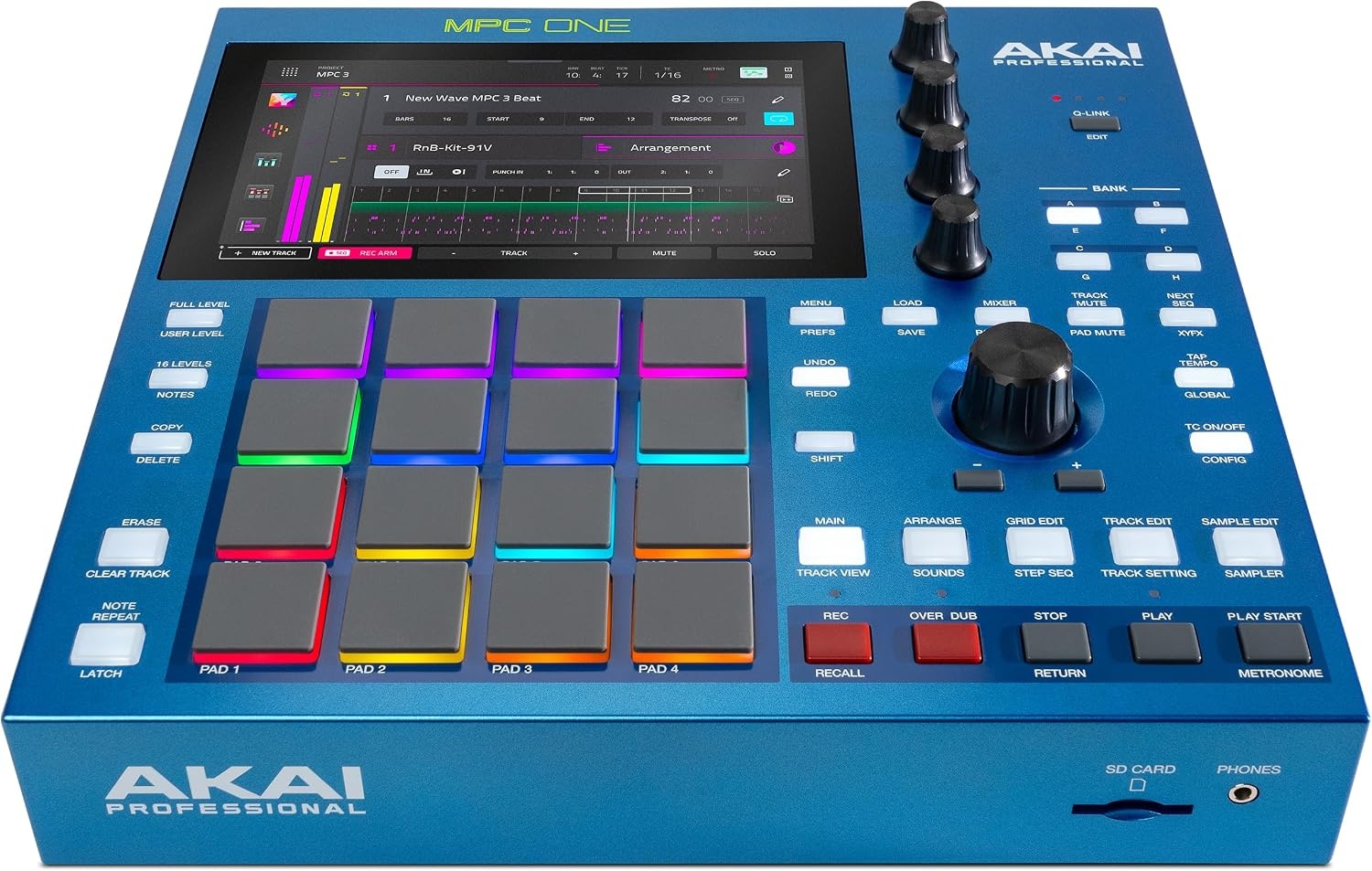 image:imageAkai Professional MPC One G2 NextGeneration Standalone Production Center For Beatmakers and Producers for Sampling Sequencing and Song Creation with USBC 16 MPC Pads 8Core Processor 4GB RAM