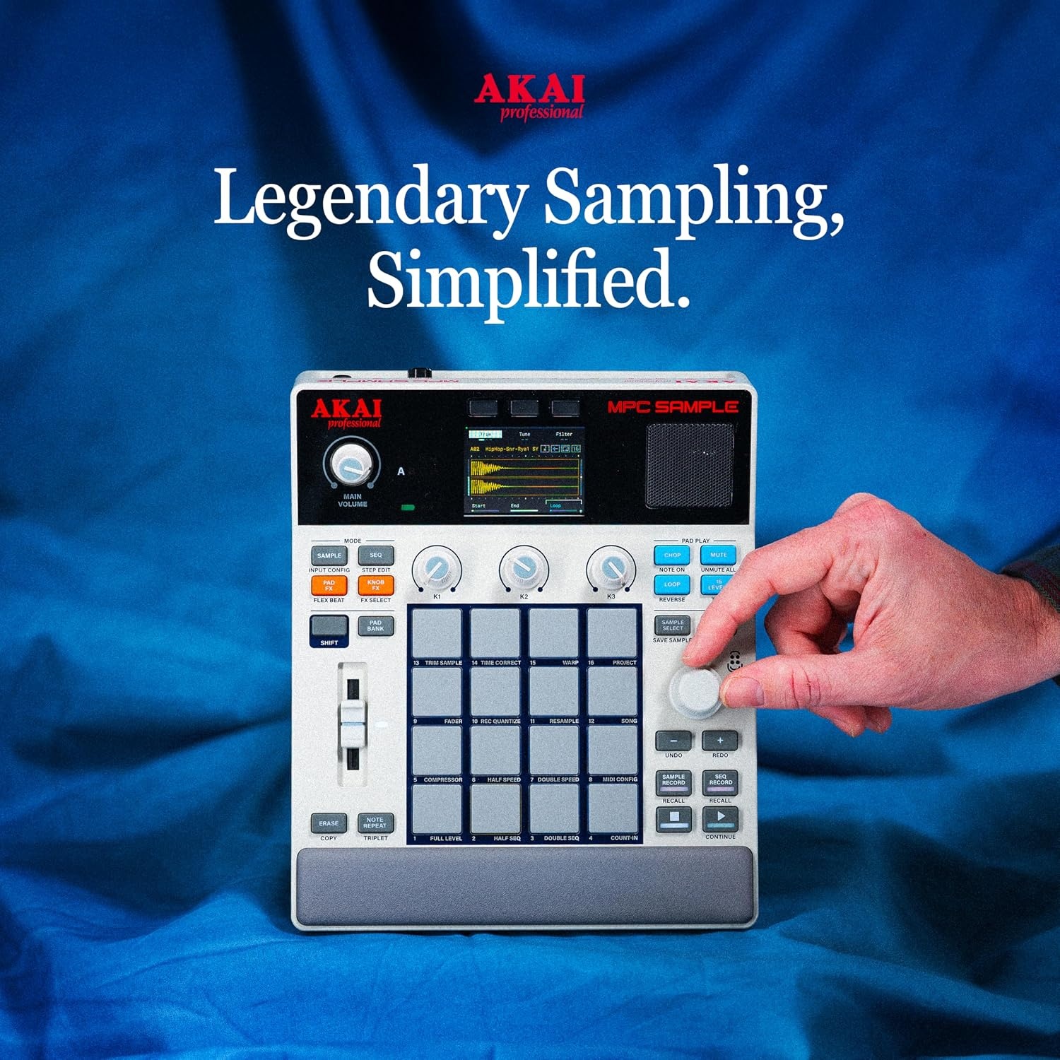 image:imageAkai Professional MPC Sample Portable Sampler Standalone Rechargeable Battery USBC Speaker Microphone for Sampling Sequencing and Music Production
