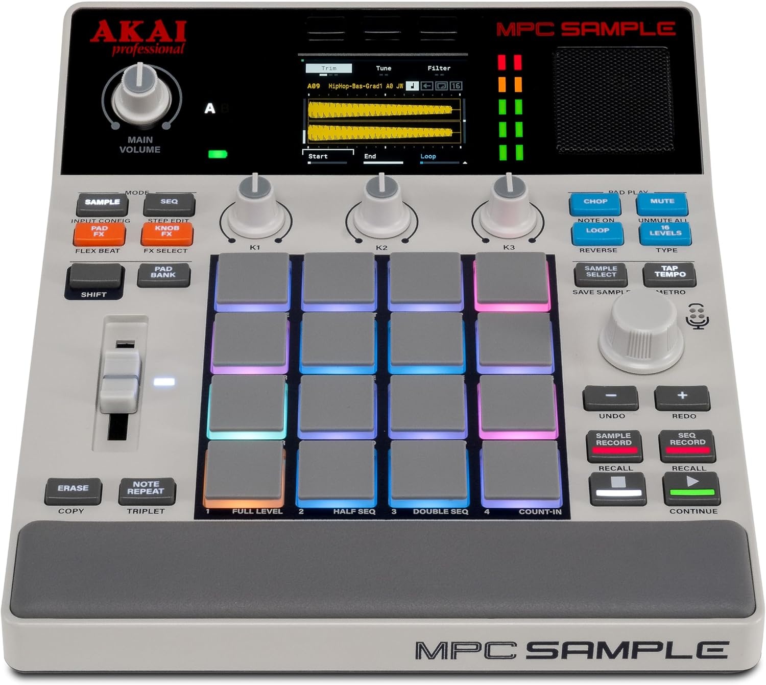 image:imageAkai Professional MPC Sample Portable Sampler Standalone Rechargeable Battery USBC Speaker Microphone for Sampling Sequencing and Music Production