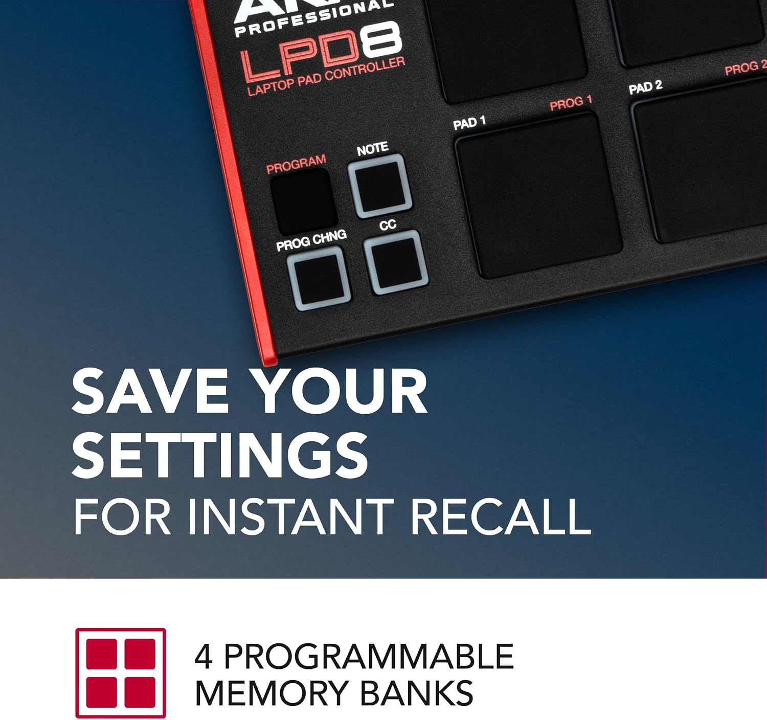 image:imageAkai Professional MPC Studio USB MIDI Pad Controller 16 VelocitySensitive RGB MPC Pads MPC Software Assignable Touch Strip for Beat Makers and Music ProducersCompact