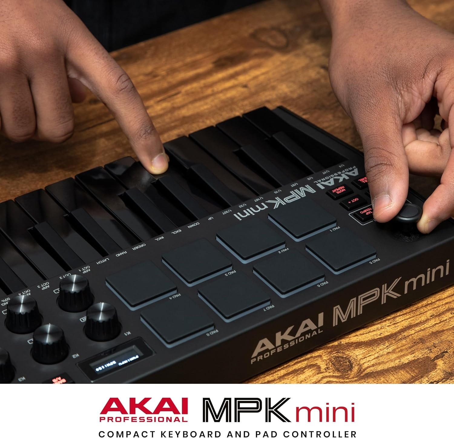 image:imageAkai Professional MPK Mini MK3 25Key USB MIDI Keyboard Controller VelocitySensitive Mini Keys 8 MPC Pads 8 Knobs Software Suite Included for Beat Makers Music Producers and Home StudiosBlack