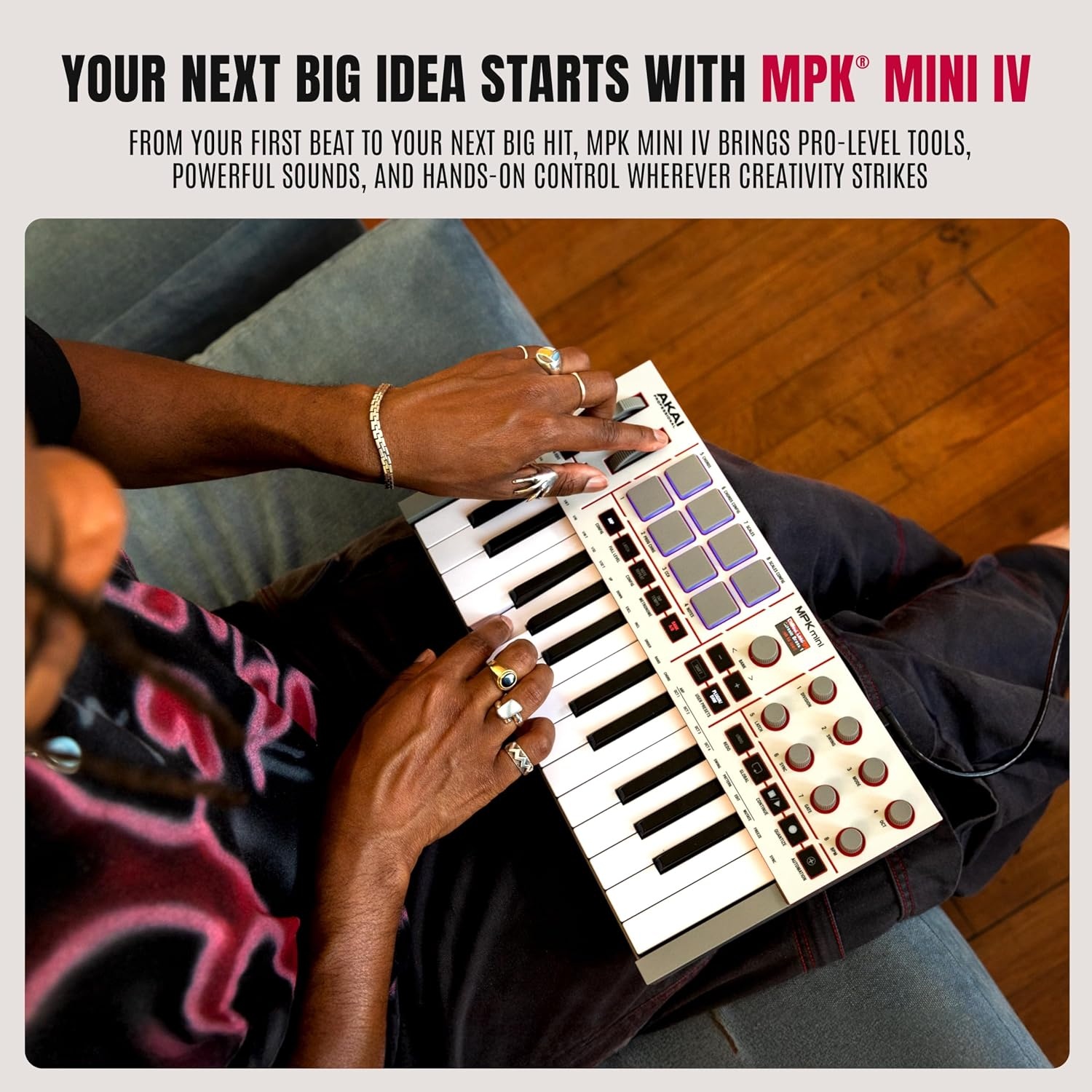 image:imageAkai Professional MPK Mini MK3 25Key USB MIDI Keyboard Controller VelocitySensitive Mini Keys 8 MPC Pads 8 Knobs Software Suite Included for Beat Makers Music Producers and Home StudiosGrey