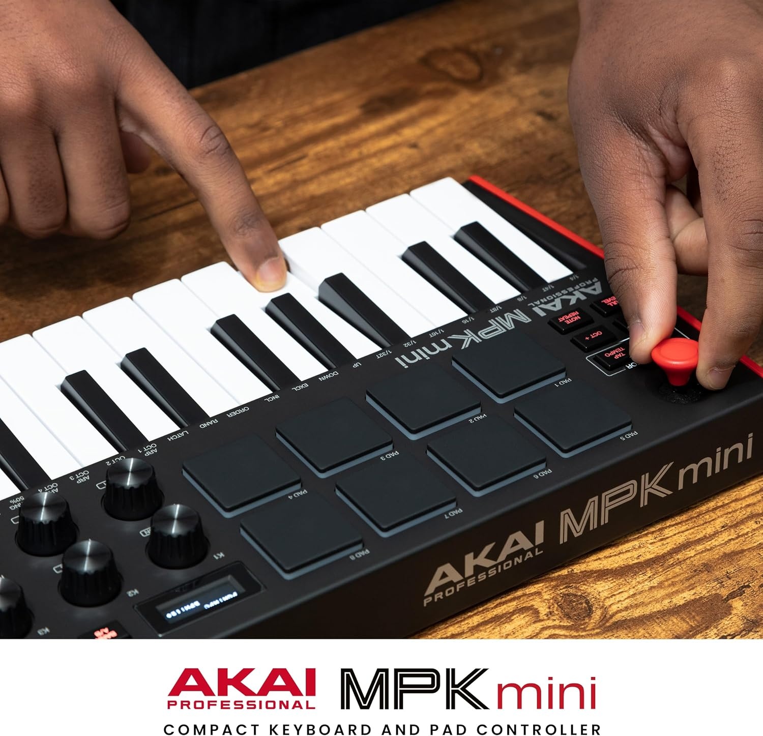 image:imageAkai Professional MPK Mini MK3 25Key USB MIDI Keyboard Controller VelocitySensitive Mini Keys 8 MPC Pads 8 Knobs Software Suite Included for Beat Makers Music Producers and Home StudiosStandard