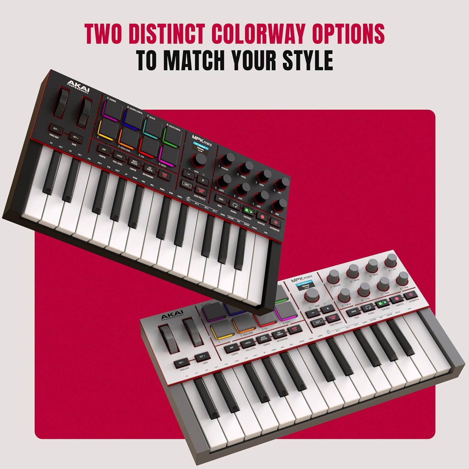 image:imageAkai Professional MPK Mini MK3 25Key USB MIDI Keyboard Controller VelocitySensitive Mini Keys 8 MPC Pads 8 Knobs Software Suite Included for Beat Makers Music Producers and Home StudiosBlack