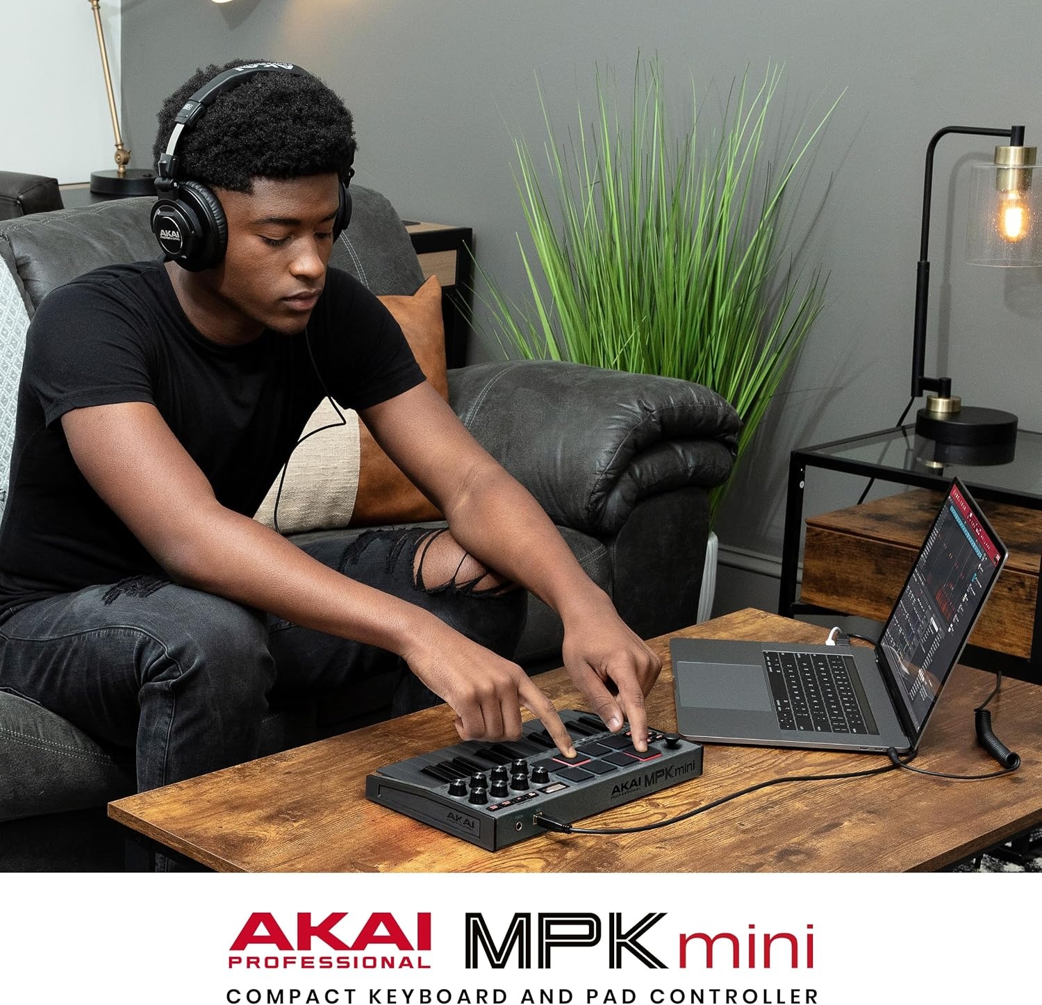 image:imageAkai Professional MPK Mini MK3 25Key USB MIDI Keyboard Controller VelocitySensitive Mini Keys 8 MPC Pads 8 Knobs Software Suite Included for Beat Makers Music Producers and Home StudiosGrey