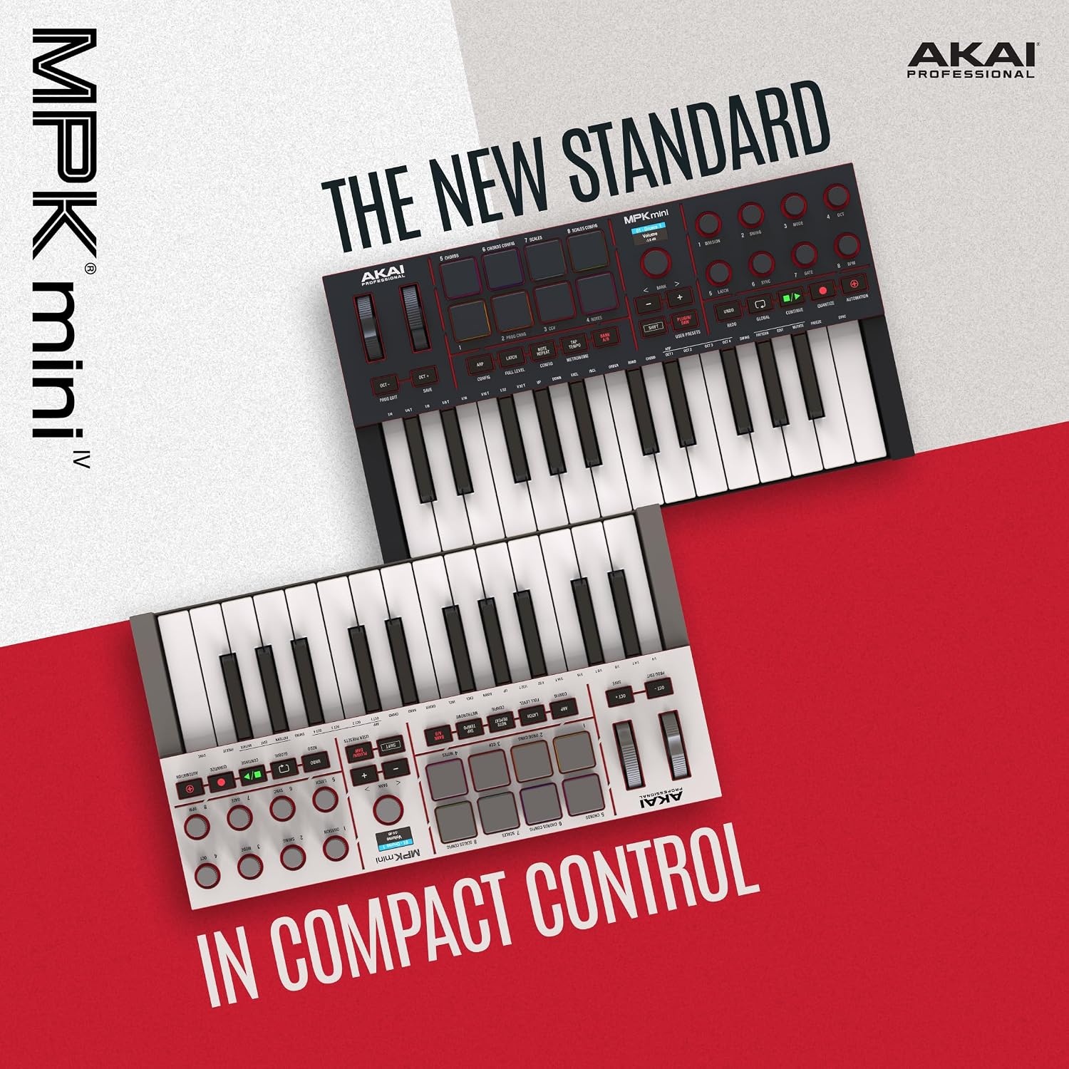 image:imageAkai Professional MPK Mini MK3 25Key USB MIDI Keyboard Controller VelocitySensitive Mini Keys 8 MPC Pads 8 Knobs Software Suite Included for Beat Makers Music Producers and Home StudiosBlack