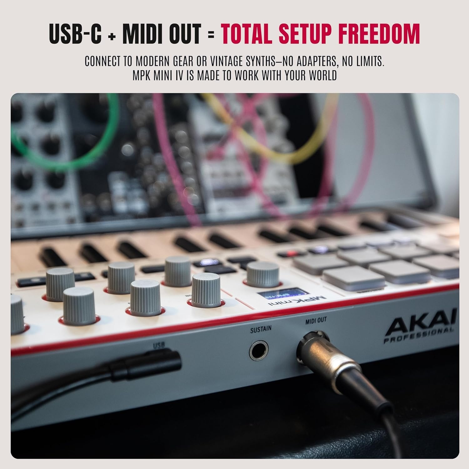 image:imageAkai Professional MPK Mini MK3 25Key USB MIDI Keyboard Controller VelocitySensitive Mini Keys 8 MPC Pads 8 Knobs Software Suite Included for Beat Makers Music Producers and Home StudiosGrey