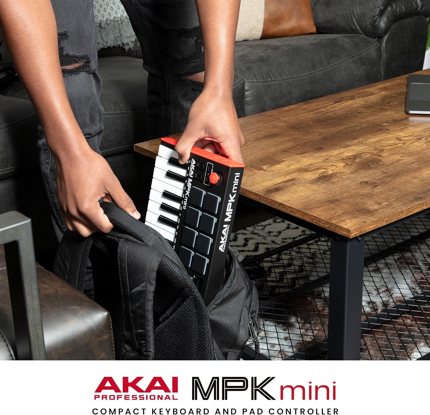 image:imageAkai Professional MPK Mini MK3 25Key USB MIDI Keyboard Controller VelocitySensitive Mini Keys 8 MPC Pads 8 Knobs Software Suite Included for Beat Makers Music Producers and Home StudiosStandard