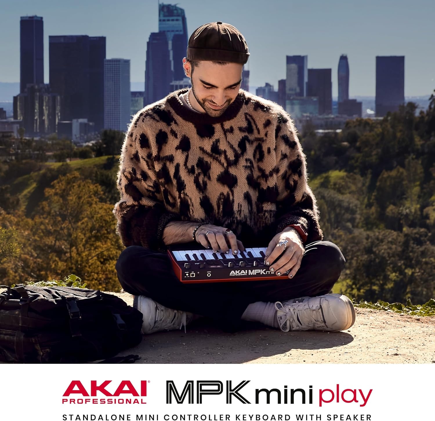 image:imageAkai Professional MPK Mini Play MK3 25Key USB MIDI Keyboard Controller VelocitySensitive Mini Keys 8 MPC Pads 8 Knobs BuiltIn Sounds Speaker Software Suite Included for Beat MakersMPK Mini Play