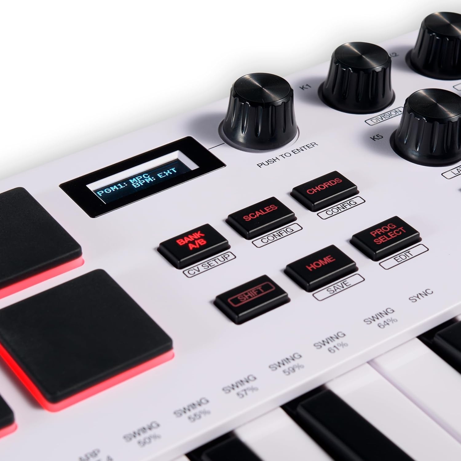 image:imageAkai Professional MPK Mini Plus 37Key USB MIDI Keyboard Controller VelocitySensitive Mini Keys 8 MPC Pads 64 Step Sequencer MIDICVGate IO Software Suite Included for Beat MakersWhite