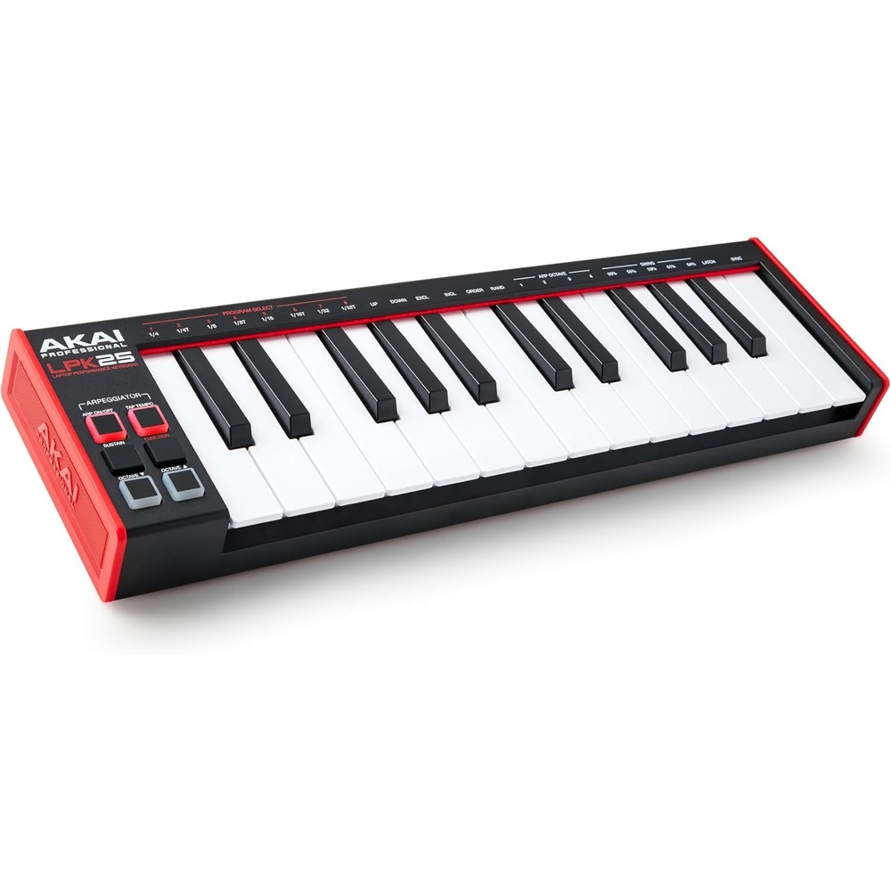 image:imageAkai Professional LPK25 25Key USB MIDI Keyboard Controller VelocitySensitive Mini Keys Arpeggiator Universal DAW Compatiblity for Music ProducersLPK25