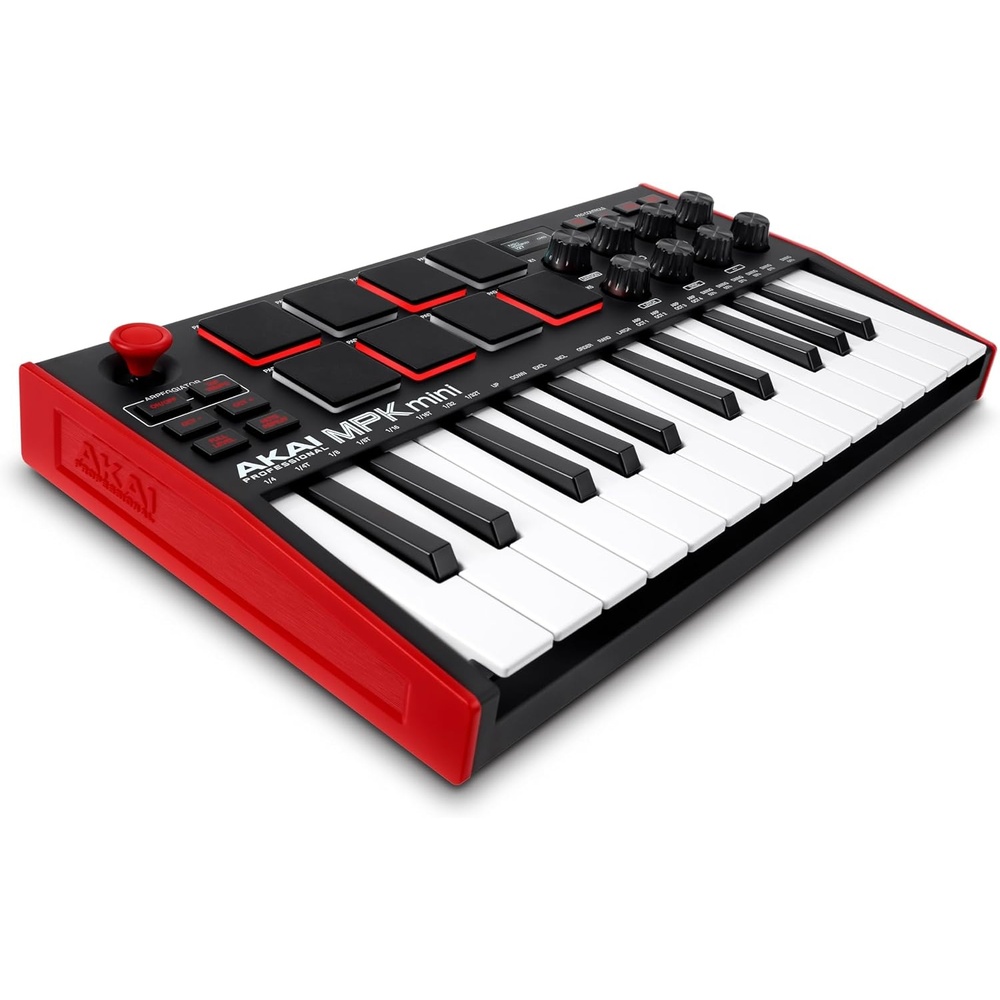 image:imageAkai Professional MPK Mini MK3 25Key USB MIDI Keyboard Controller VelocitySensitive Mini Keys 8 MPC Pads 8 Knobs Software Suite Included for Beat Makers Music Producers and Home StudiosStandard