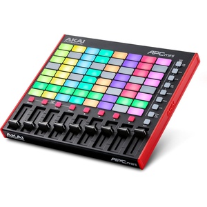 Akai Professional APC Mini MK2 USB MIDI Pad Controller | 64 RGB Pads, 9 Faders, Drum and Note Mode, 1:1 Mapping for Ableton Live, for Live Performance and Music Production