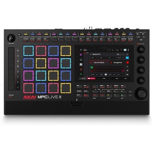 Akai Professional MPC Live III Portable Music Production Center | Standalone, MPCe Pads, Touchscreen, Stereo Speakers, Microphone, Rechargeable Battery, Bluetooth, Wi-Fi(Black)