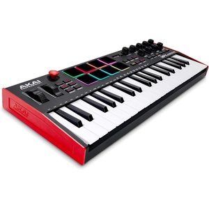 Akai Professional MPK Mini Plus 37-Key USB MIDI Keyboard Controller | Velocity-Sensitive Mini Keys, 8 MPC Pads, 64 Step Sequencer, MIDI/CV/Gate I/O, Software Suite Included, for Beat Makers(Black)